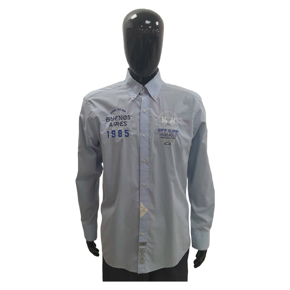 Camiseta La Martina Masculino EQ.JMC605 04 Blue Bell - Image 2