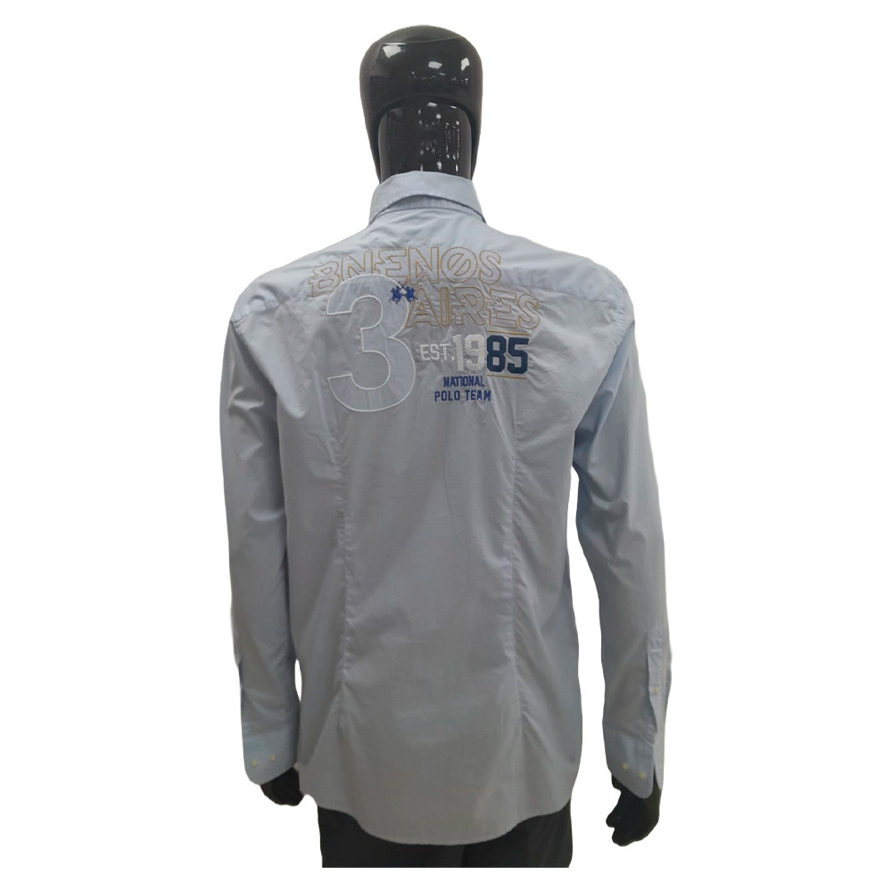 Camiseta La Martina Masculino EQ.JMC605 04 Blue Bell - Image 3