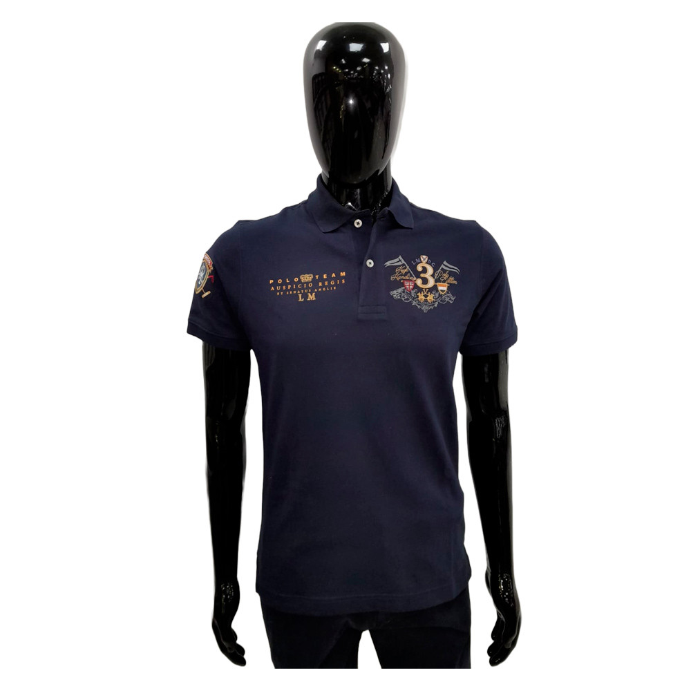 Camiseta La Martina Polo Masculino EQ.KMP606 02 Royal Marinho - Image 2