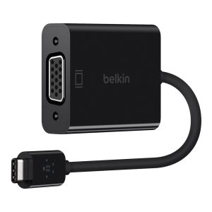 Adaptador Belkin USB-C para VGA F2CU037BTBLK Preto