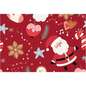 Papel de Embrulho com Ilustrações de Natal