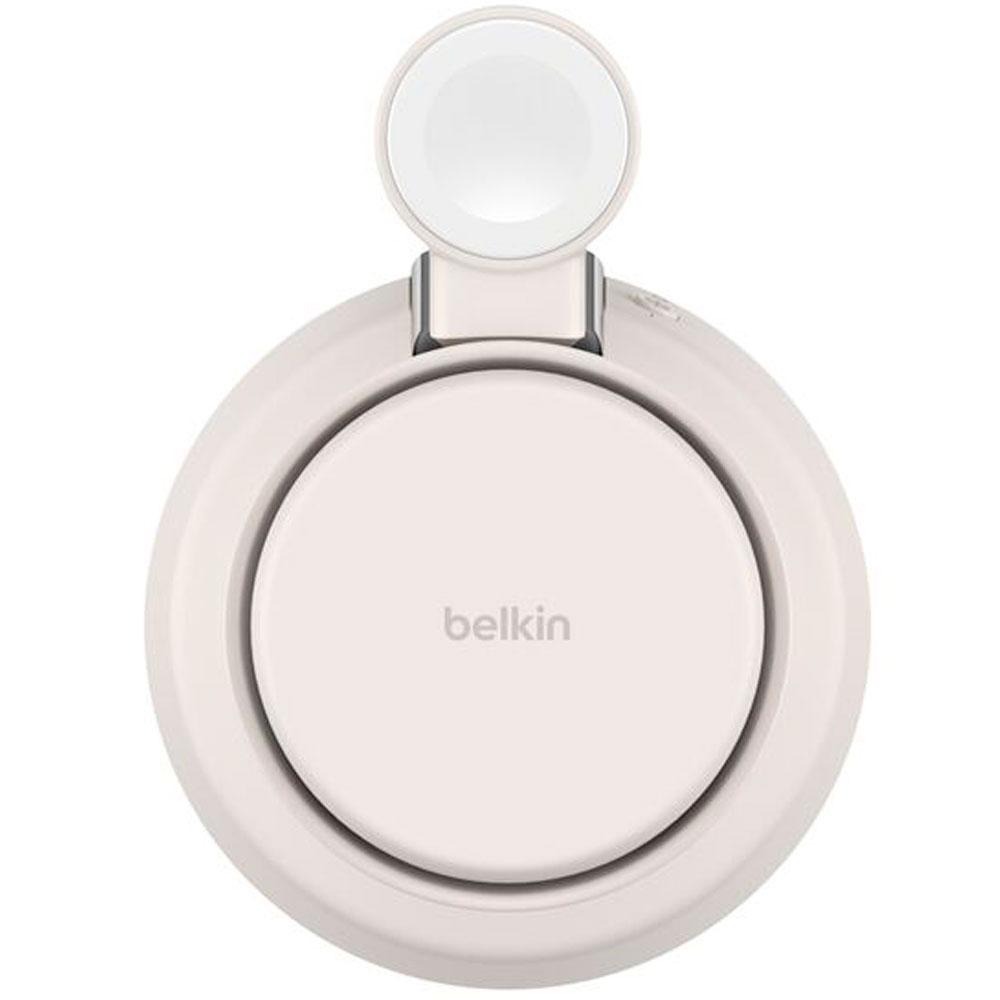 Carregador Wireless Belkin WIZ040KQSD 25W 3-IN-1 Magsafe Qi2 iPhone-Airpod-Watch Sand Branco - Image 5