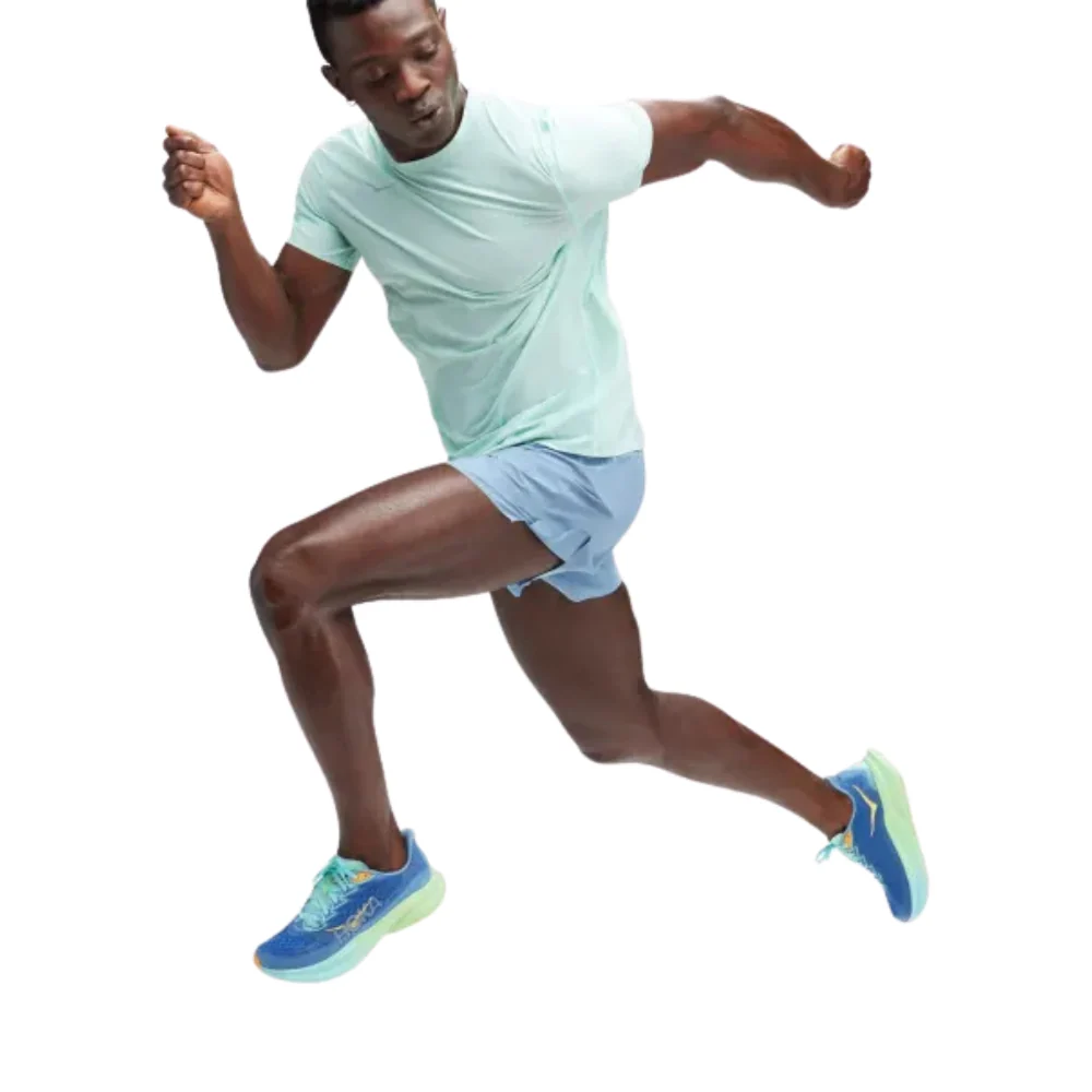 Hoka Airolite Run Run Short Sleeve Men - Cloudless - Image 6