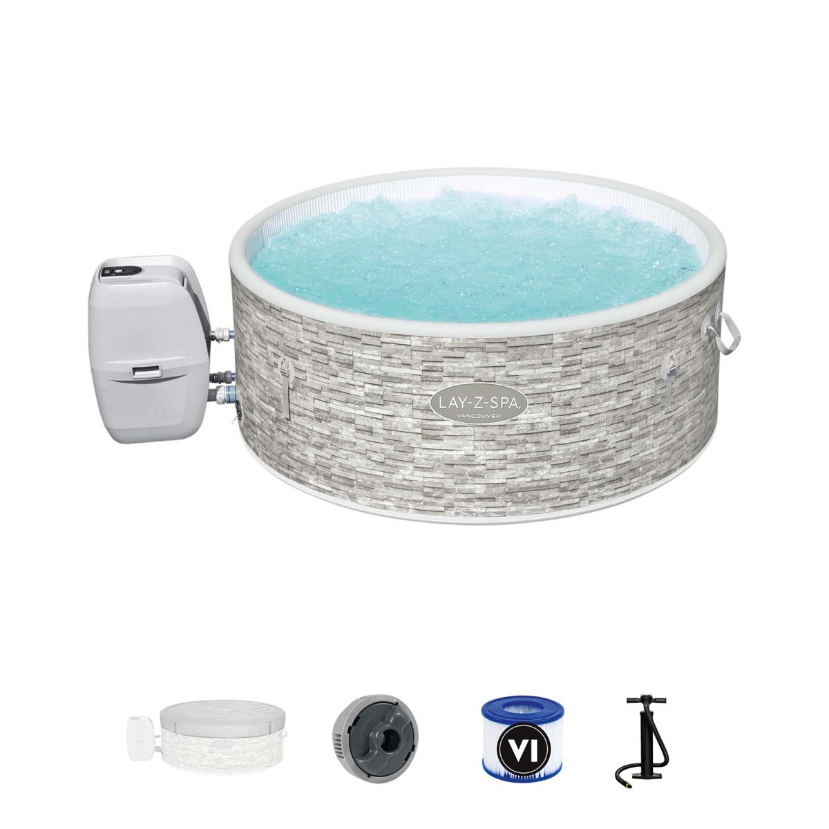 Spa insuflável com controlo por aplicação para 3-5 pessoas Lay-Z-Spa® Vancouver AirJet Plus™ - Image 6