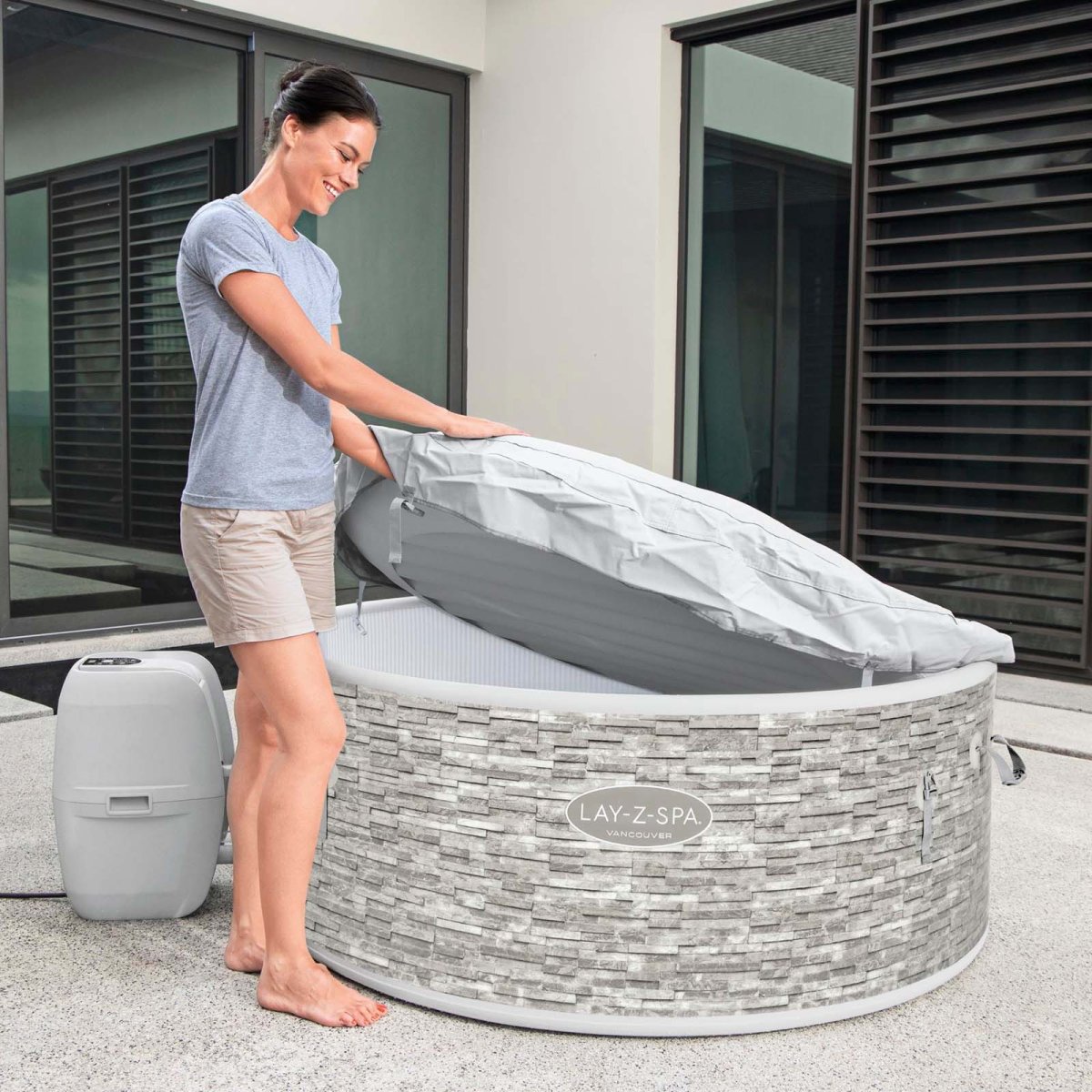 Spa insuflável com controlo por aplicação para 3-5 pessoas Lay-Z-Spa® Vancouver AirJet Plus™ - Image 7