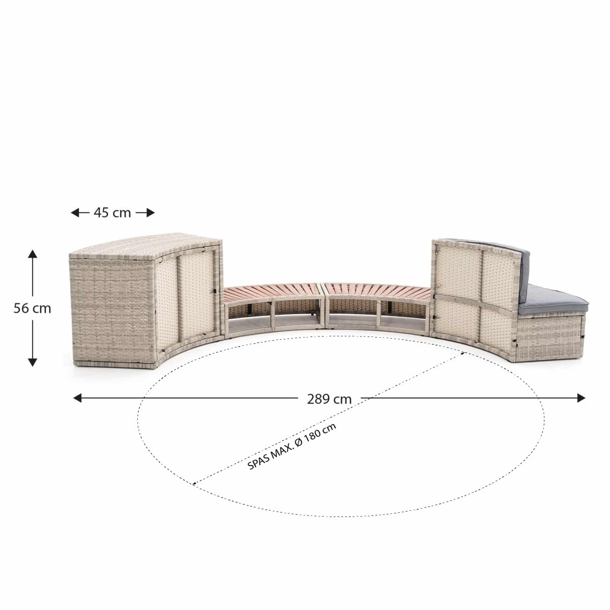 Revestimento Spa Hidromassagem “Half Surround 180” - Image 4