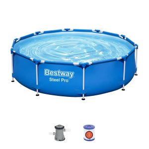 Conjunto de Piscina Desmontável Redonda Bestway® Steel Pro™ 3,05m x 76cm