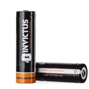 Bateria Recarregável 18650 (2 Unidades) – Invictus