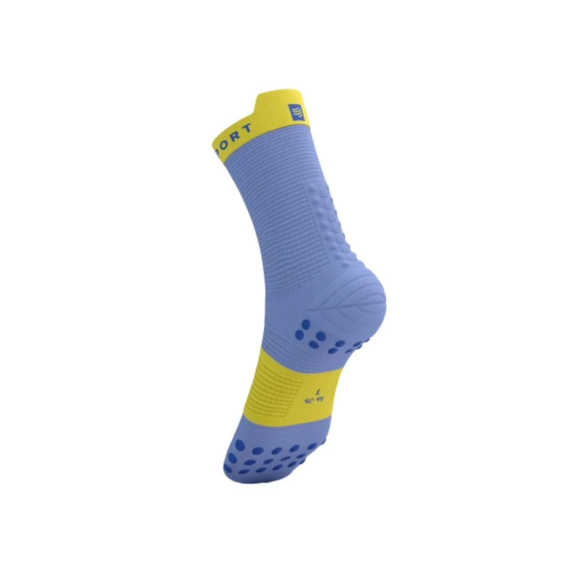 Compressport Pro Racing Socks V4.0 Run High - Jacaranda/Maize - Image 3
