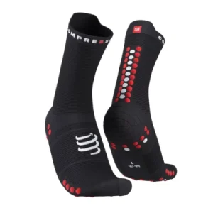 Compressport Pro Racing Socks V4.0 Run High - Black/Red