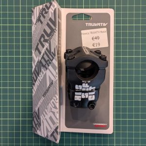 Potencia TRUVATIV Hussefelt A-head, 1 1/8″, 40 mm, 31.8 mm, 0º, Aluminio Negro